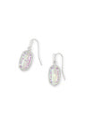 Kendra Scott White Dichroic Glass Lee Earrings