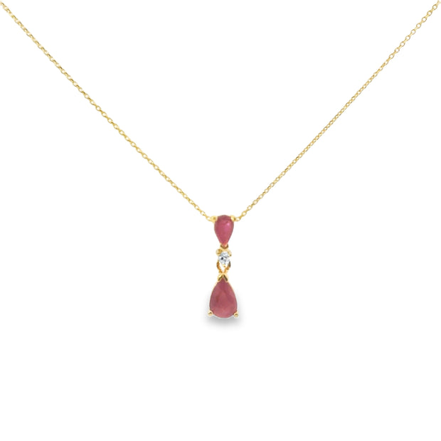 Ruby and Diamond Pendant