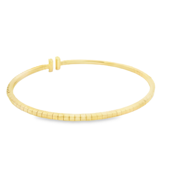 Yellow Gold Diamond Flex Bangle