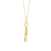 Clover Fluted Medallion Pendant
