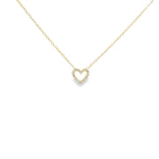 Petite Diamond Heart Pendant