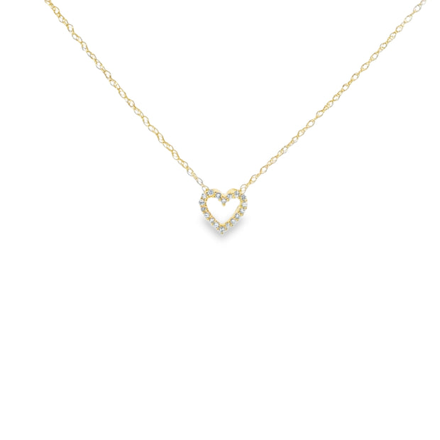 Petite Diamond Heart Pendant