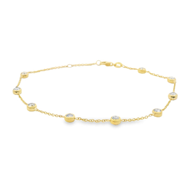 1 Carat Diamond Station Bracelet