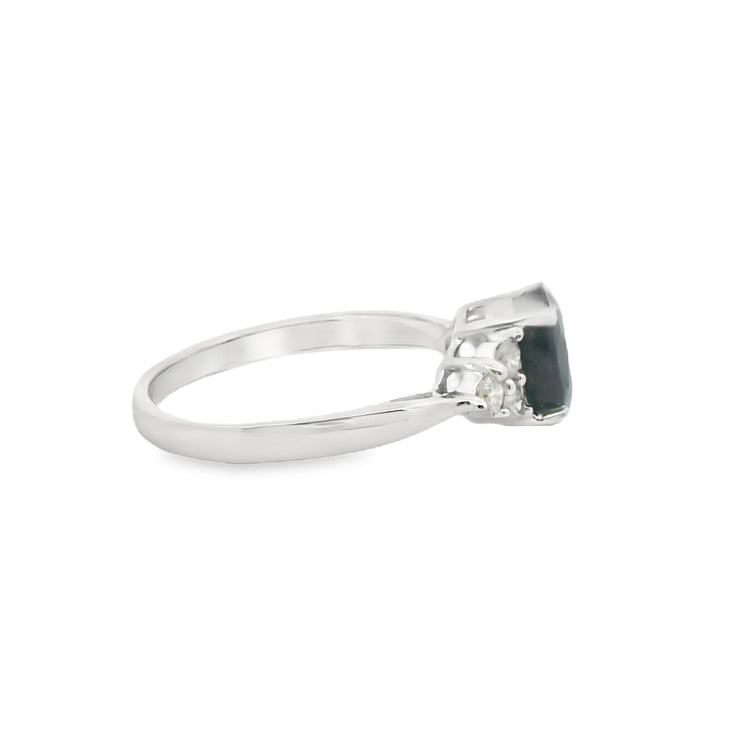 Sapphire and Diamond Ring