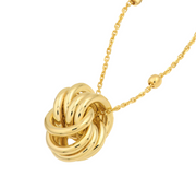Yellow Gold Station Necklace