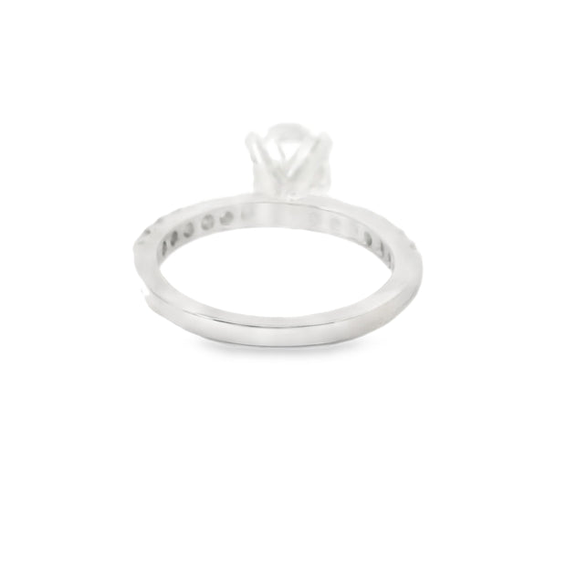 2 Carat Oval Lab Grown Engagement Ring