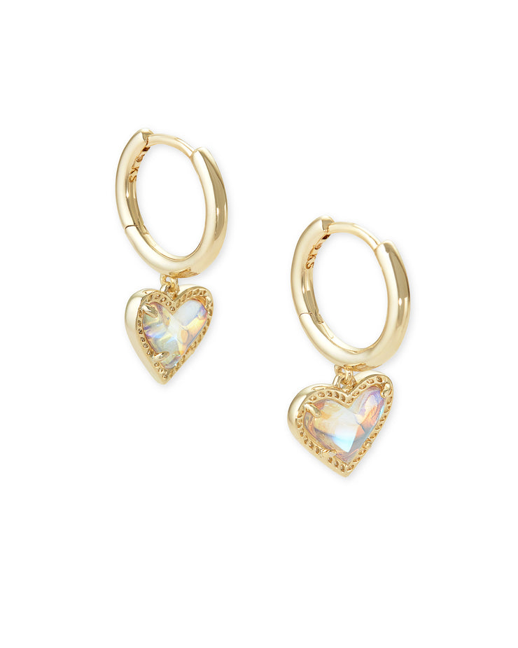 Kendra Scott Ari Heart Huggie Earrings
