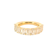 Emerald Cut Lab Grown Diamond Band