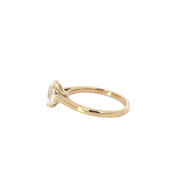 Oval Lab Grown Diamond Engagement Ring
