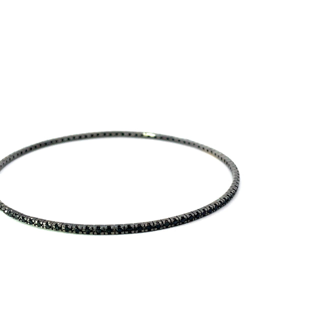 Black Diamond Bangle Bracelet