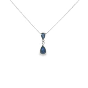 Sapphire Drop Necklace