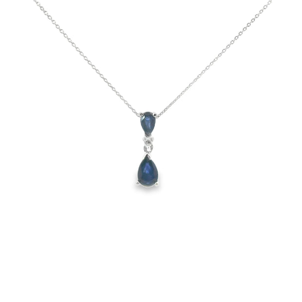 Sapphire Drop Necklace