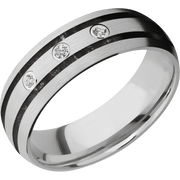 10K White Gold + Satin Finish