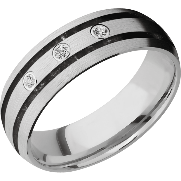 10K White Gold + Satin Finish