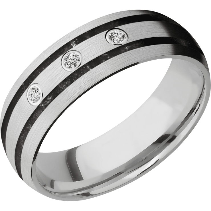 10K White Gold + Satin Finish