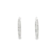 Diamond Inside Out Hoops