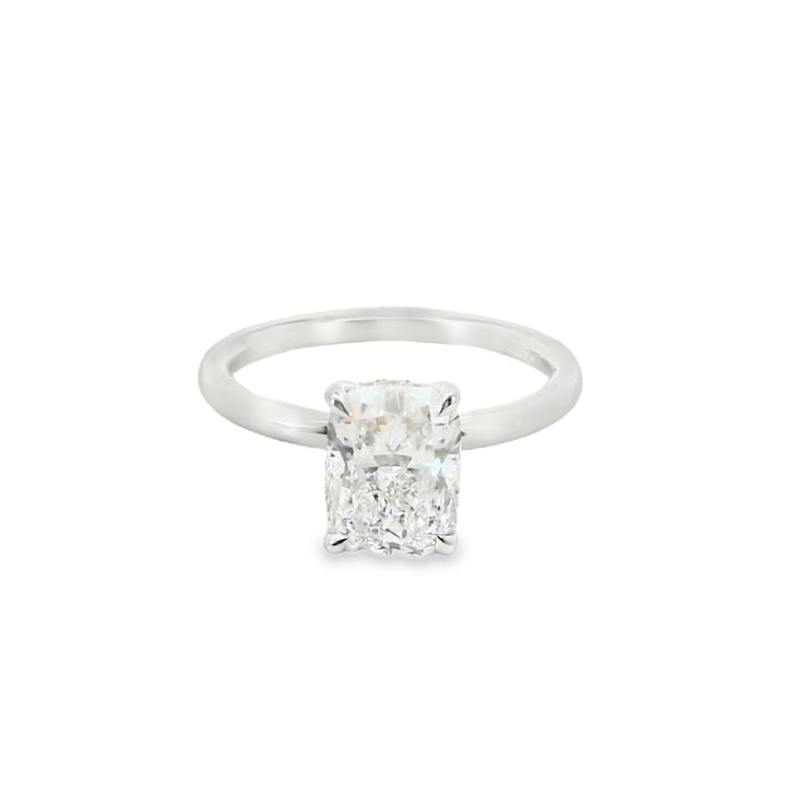 2 Carat Elongated Cushion Engagement Ring