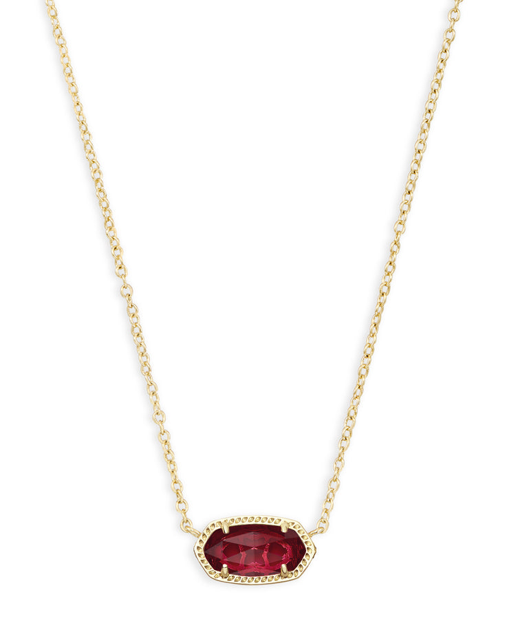 Kendra Scott Gold Clear Berry Elisa Necklace