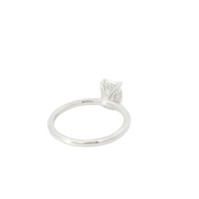 14 Karat White Gold Lab Grown Engagement Ring