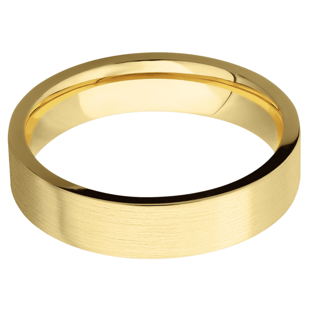10K Yellow Gold + Satin Finish