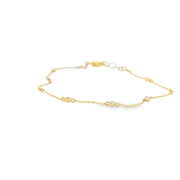 Dainty Diamond Station Bracelet
