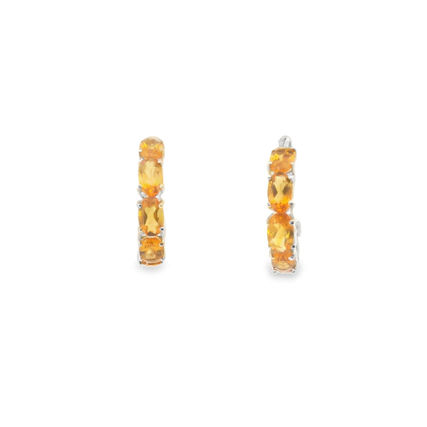 Citrine Hoops