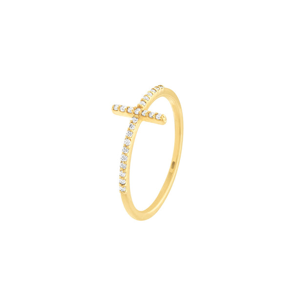 Horizontal Diamond Cross Ring