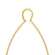 Curved Wire Threader Earrings