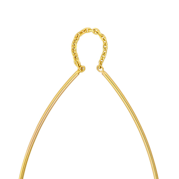 Curved Wire Threader Earrings