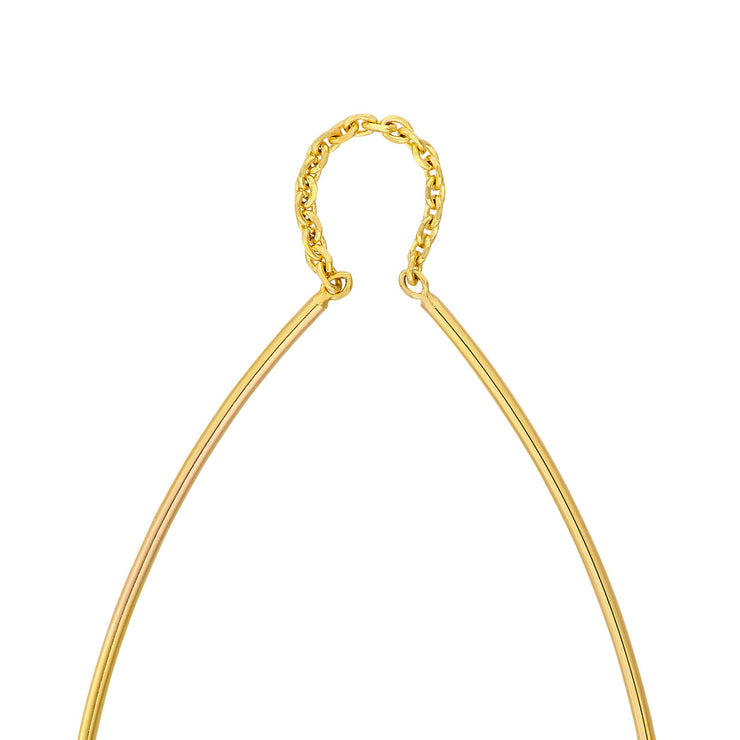 Curved Wire Threader Earrings