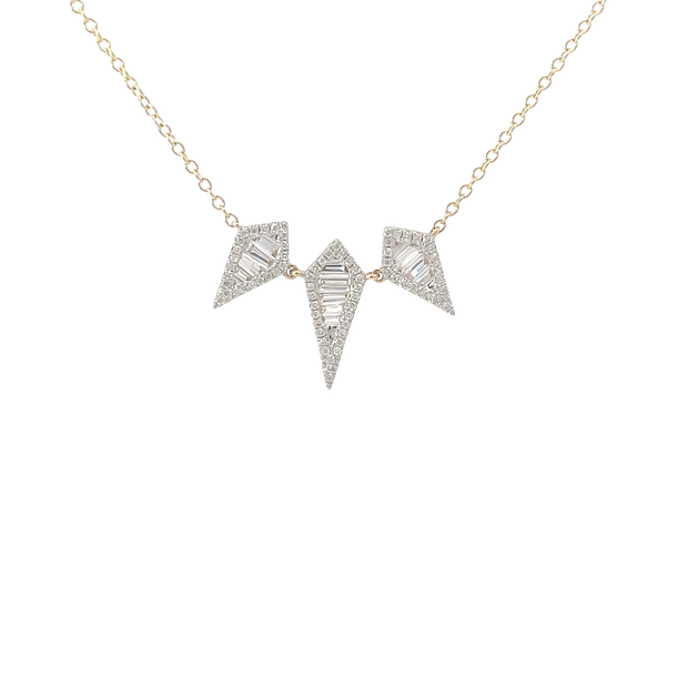 Yellow Gold Diamond Statement Necklace