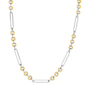 Two Tone Open Link Necklace