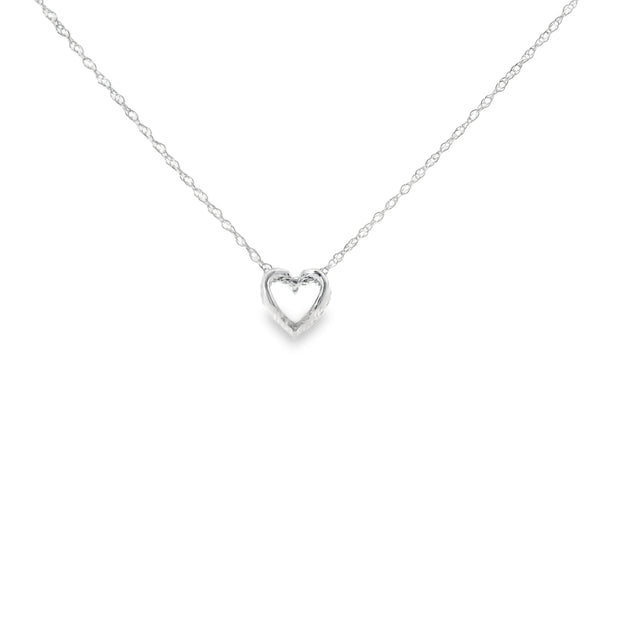 Petite Diamond Heart Pendant