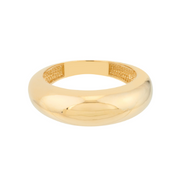 Yellow Gold Wide Domed Band