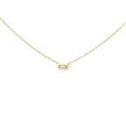 Diamond Baguette Pendant