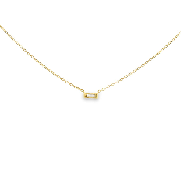 Diamond Baguette Pendant