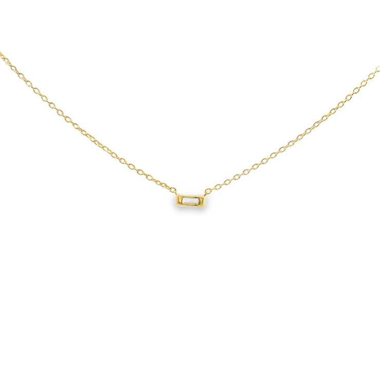 Diamond Baguette Pendant