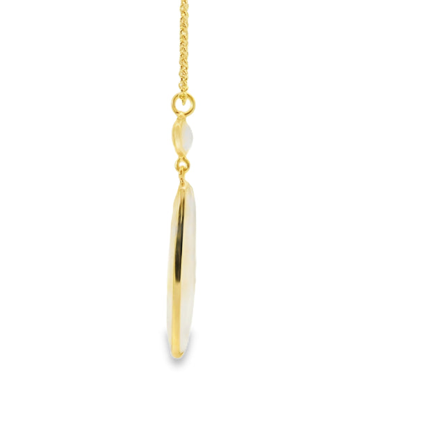 Vermeil Rainbow Moonstone Pendant