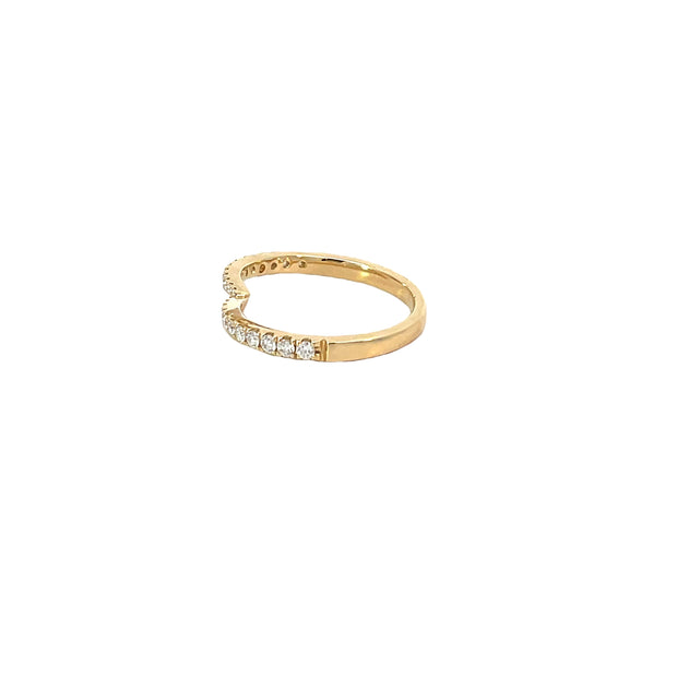 Yellow Gold Diamond Bypass Ring