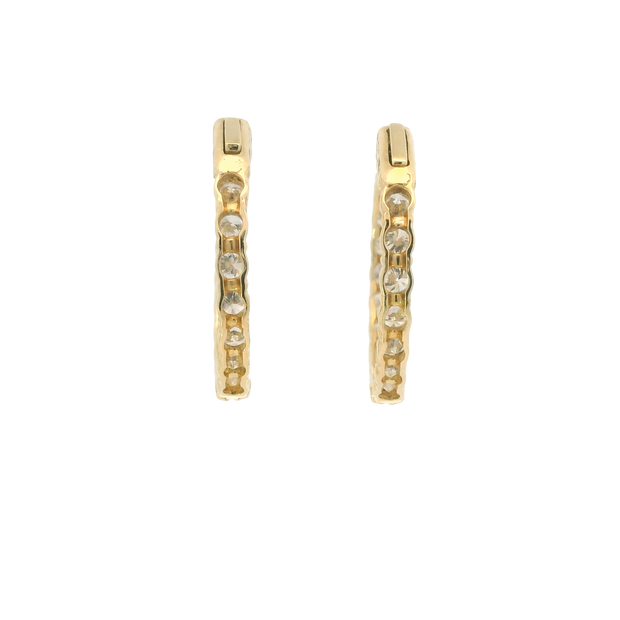 5.10 tw Diamonds Hoops
