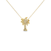 Diamond Palm Tree Pendant
