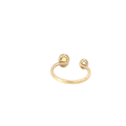 Yellow Gold Diamond Halo Opal Ring