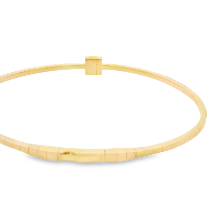 Yellow Gold Diamond Flex Bangle