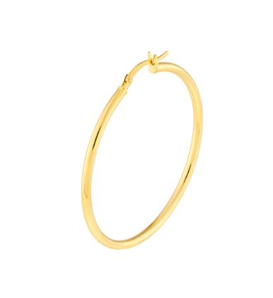 Yellow Gold Polished Hoop