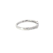 White Gold Split Diamond Band