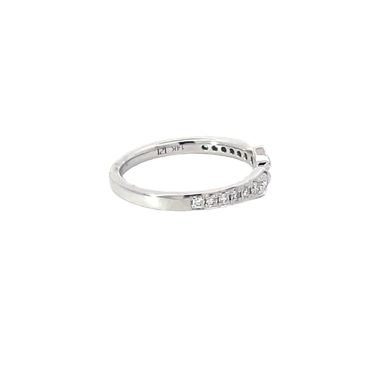 White Gold Split Diamond Band