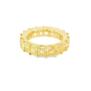 Radiant Yellow Diamond Eternity Ring