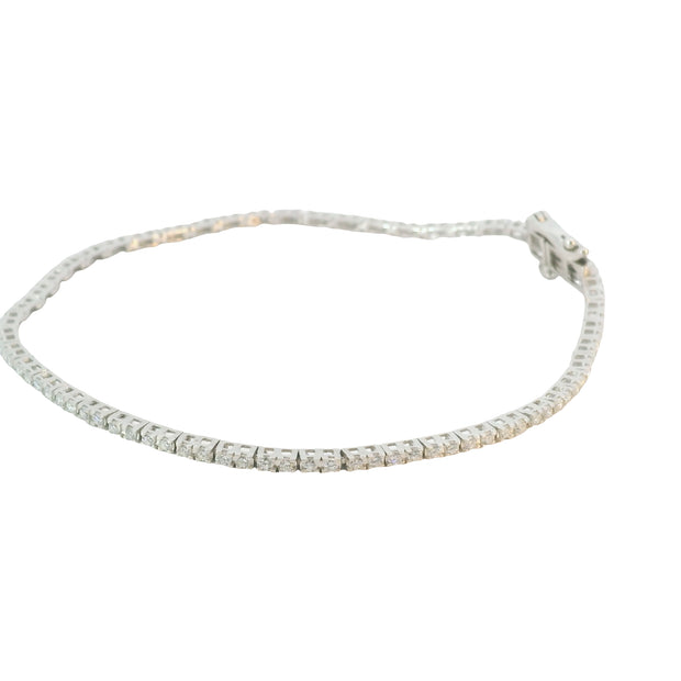 1 CT Lab Grown Tennis Bracelet