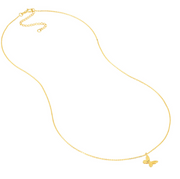Yellow Gold Petite Butterfly Necklace