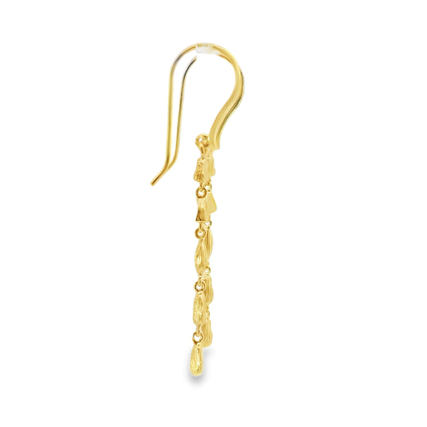 Vermeil Nugget Drop Earrings